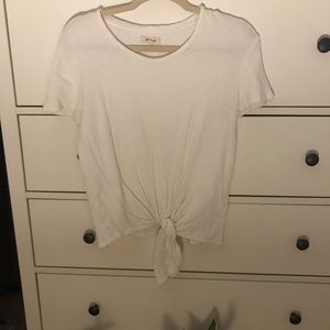 Madewell Tie Front Top